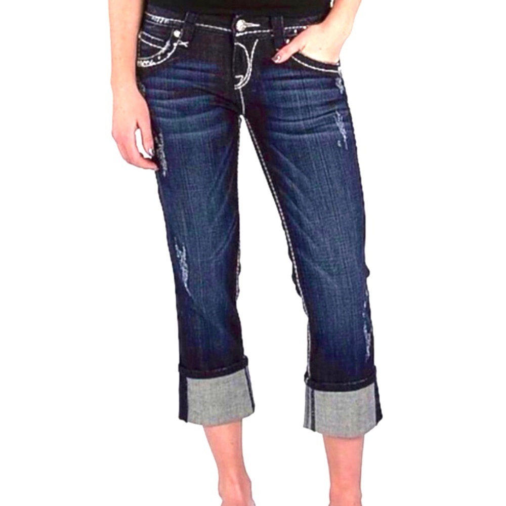 Brand New *Rock Revival* Stephanie Easy Capri Jeans. Size- 27.